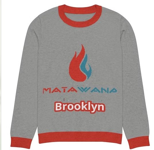 Grey Knitted Crewneck Sweater Matawana Dispensary