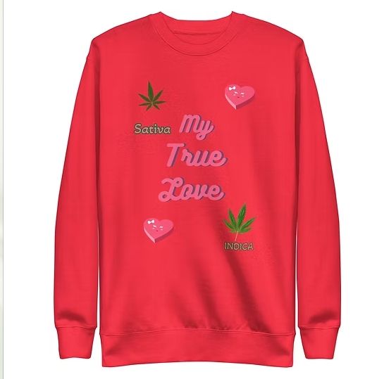 My True Love Crew Neck Dusty Rose Matawana Dispensary