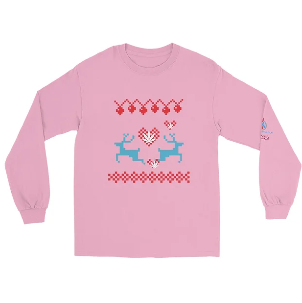 Crew Neck Pink Sweater Matawana Dispensary