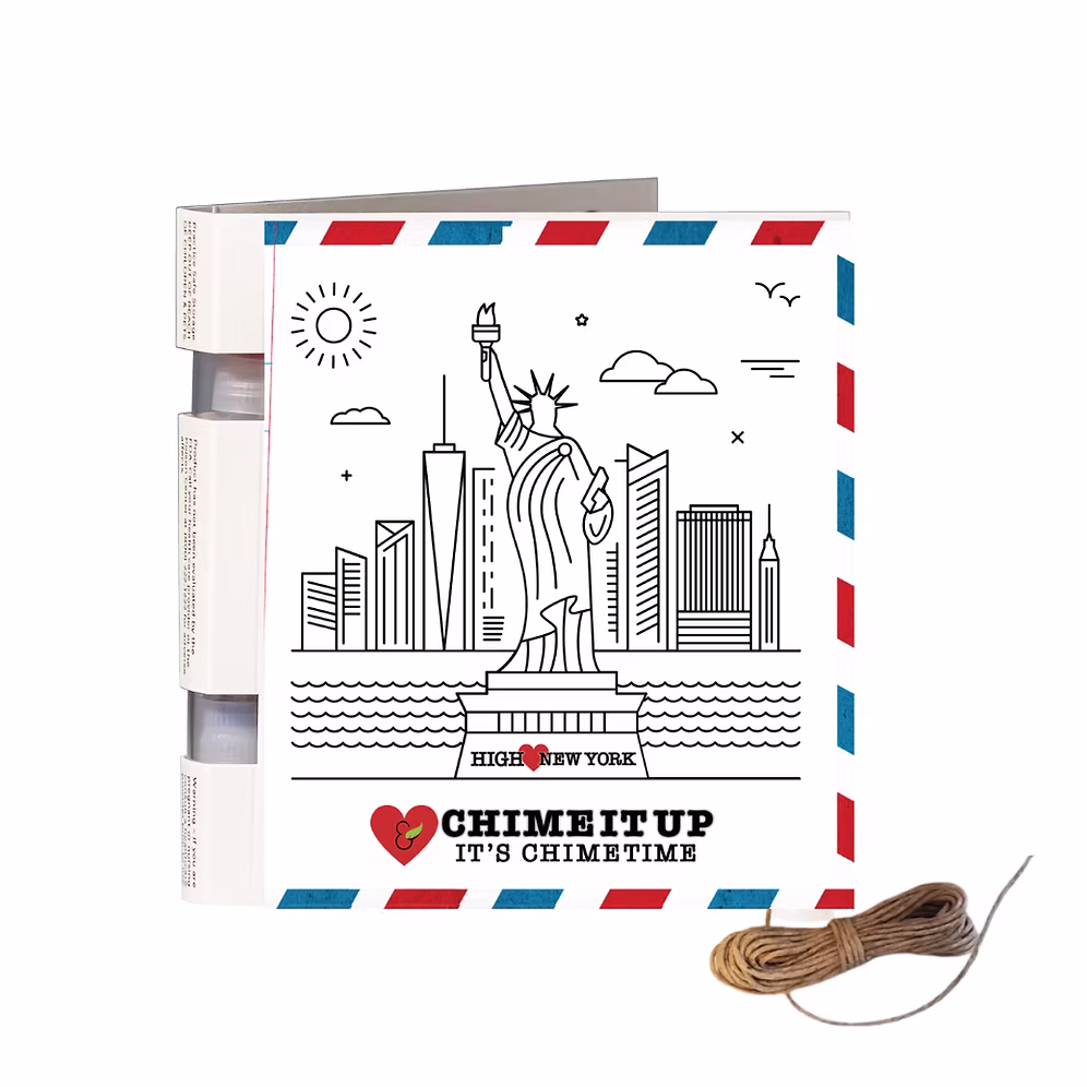 x High Love New York Postcard & Hemp Wick Combo (PUFF-CHIME)
