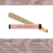 Certified Organic Vanilla Bean 2 x .5g Pre-Roll Apothecare Certified Organic Vanilla Bean 2 x .5g Pre-Roll Apothecare