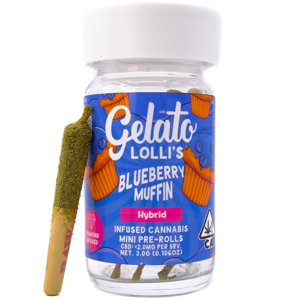 Gelato — Blueberry Muffin Lollis
