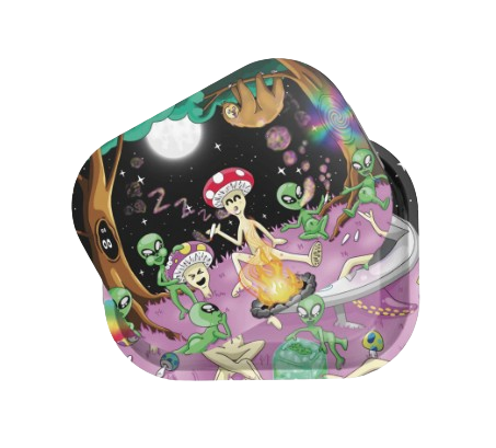Bangeroo Intergalactic Trip Rolling Tray & Lid - 5x7 ZZZ