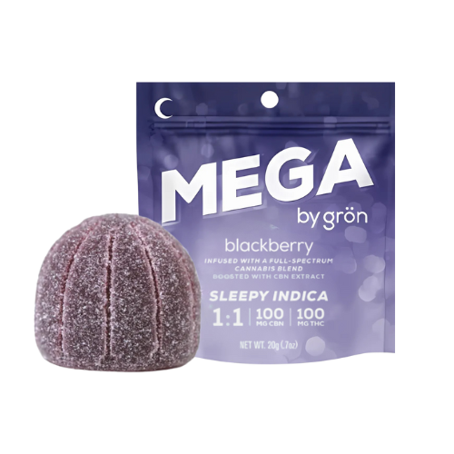 Mega Blackberry 1:1 Cbn:thc Blend Gron