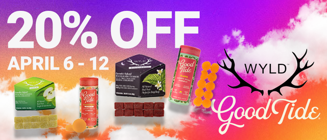 Cannabis Promo, Cannabis Sales, Cannabis Discounts, Cannabis on Sale, Wyld Weekly 20%