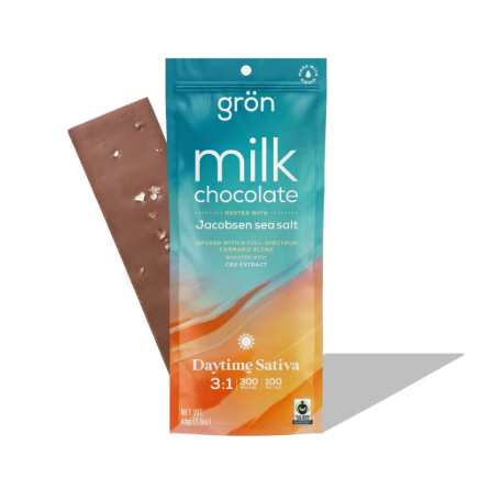 Milk Chocolate 3:1 CBG:THC Jacobsen Sea Salt Gron