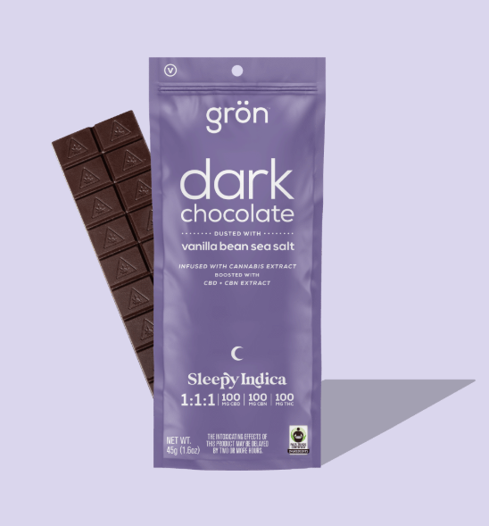 Dark Choclate 1:1:1 CBD:CBN:THC Vanilla Bean Sea Salt Gron