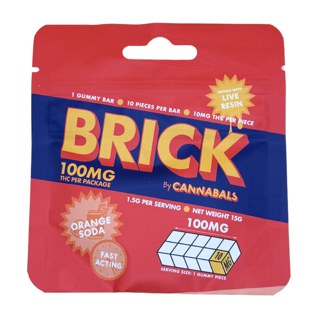 Orange Soda Gummy Brick Cannabals