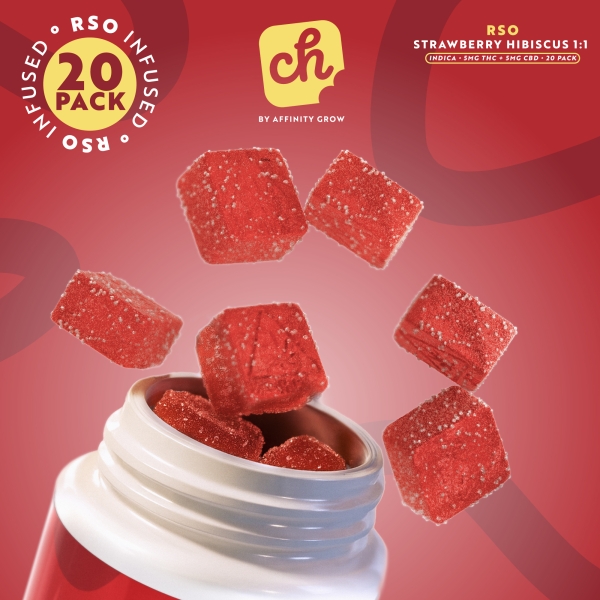 Strawberry Hibiscus THC CBD 1:1