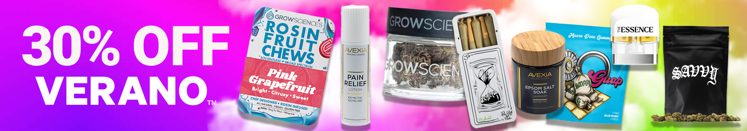 Cannabis Promo, Cannabis Sales, Cannabis Discounts, Cannabis on Sale, Verano Weekly 30%
