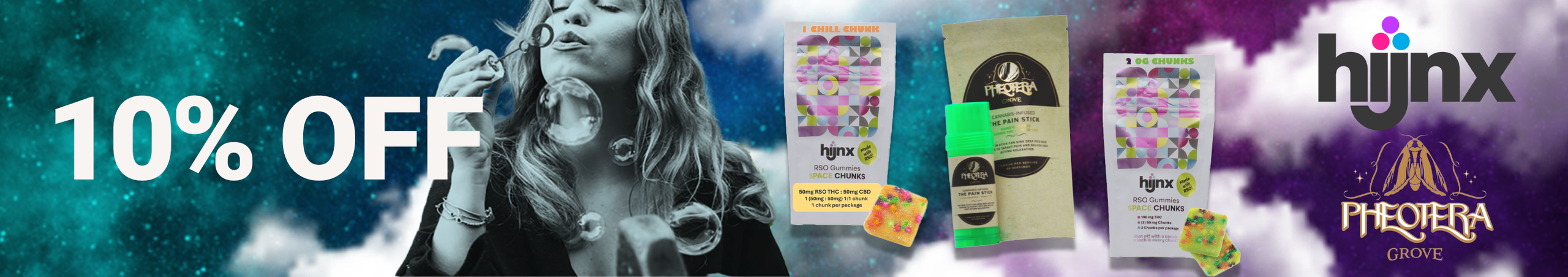 Cannabis Promo, Cannabis Sales, Cannabis Discounts, Cannabis on Sale, Hijnx + Pheotera Weekly 10%