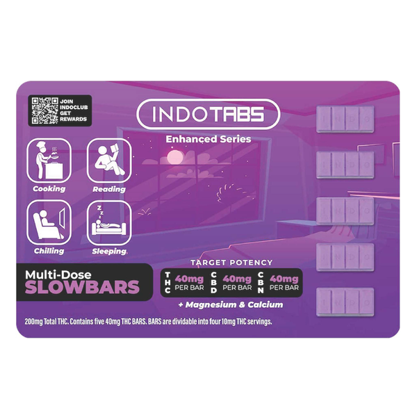 Slowbars (1:1:1 THC:CBD:CBN) 200mg 5pk Indo Cannabis