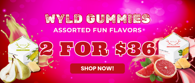 Cannabis Promo, Cannabis Sales, Cannabis Offers, Cannabis on Sale, WYLD GUMMIES - 2 FOR $36