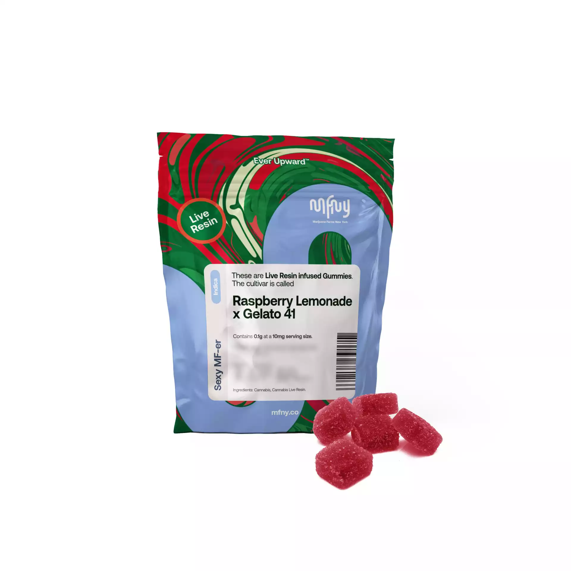 Raspberry Lemonade x Gelato 41 Live Resin Gummies MFNY