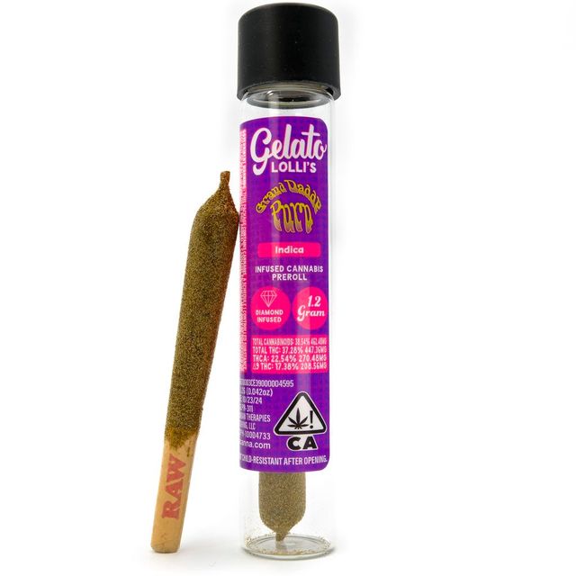 Grand Daddy Purp Lolli's Diamond Infused Pre-Roll Gelato