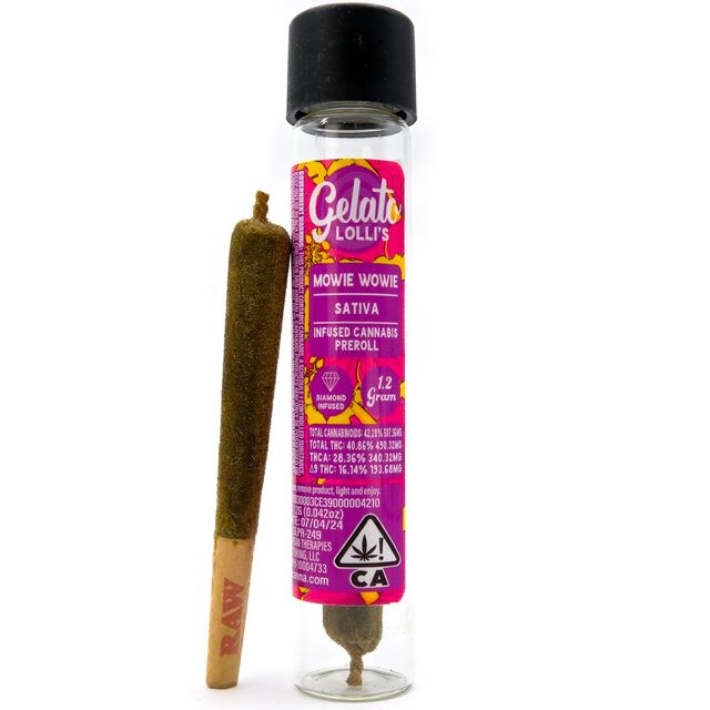 Mowie Wowie Lolli's Diamond Infused Pre-Roll Gelato