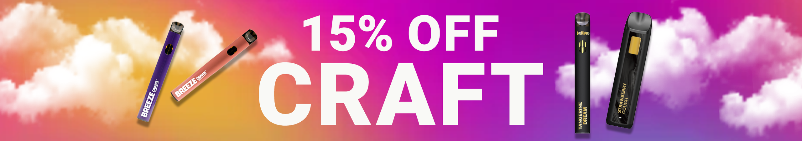 Cannabis Promo, Cannabis Sales, Cannabis Discounts, Cannabis on Sale, Craft Week 15%