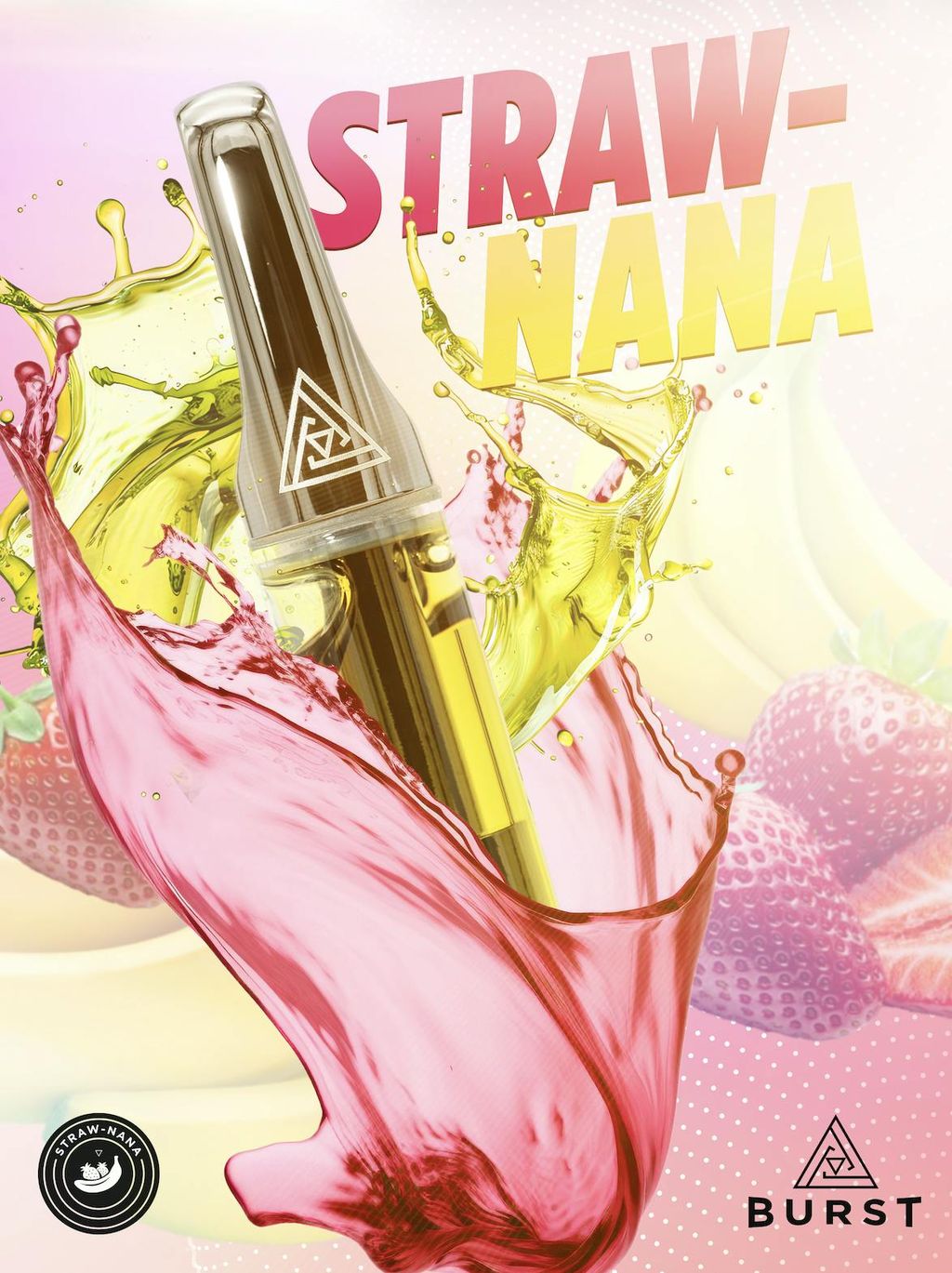 Pyramid Burst Strawnana Cartridge 1g