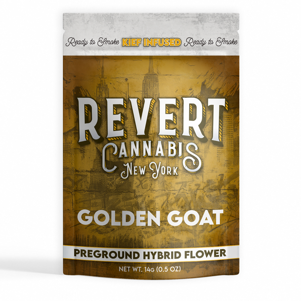 Golden Goat Kief Infused Ground Flower 14g Revert