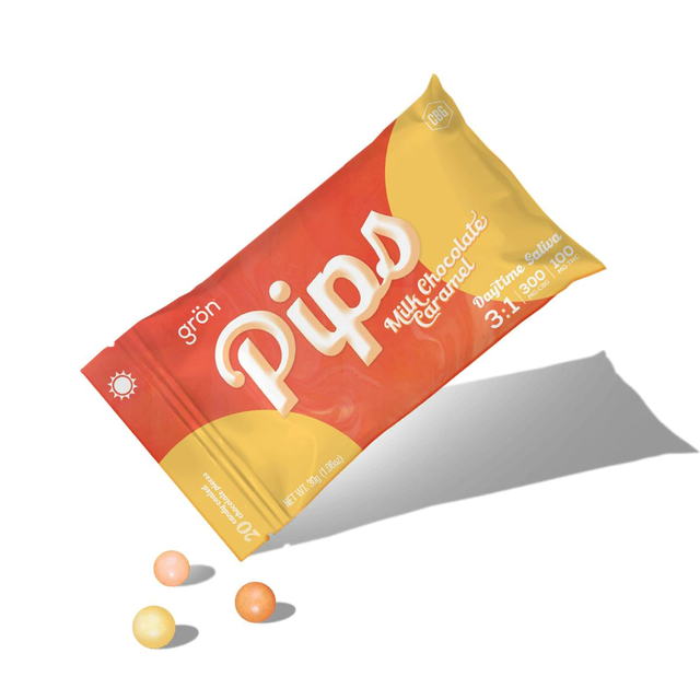 Gron Pips Milk Caramel Grön Edibles