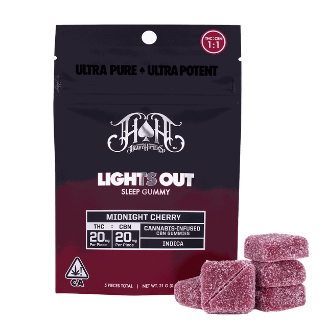 Midnight Cherry 1:1 CBN/THC Heavy Hitters