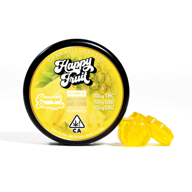 Peaceful Pineapple THC/CBG/CBD Happy Fruit