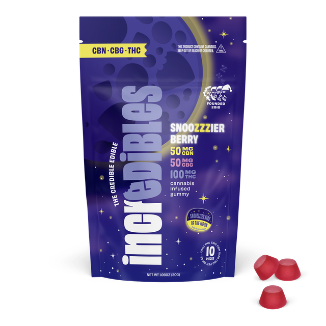 Snoozzzierberry (2:1:1 THC:CBD:CBN) 100mg Incredibles