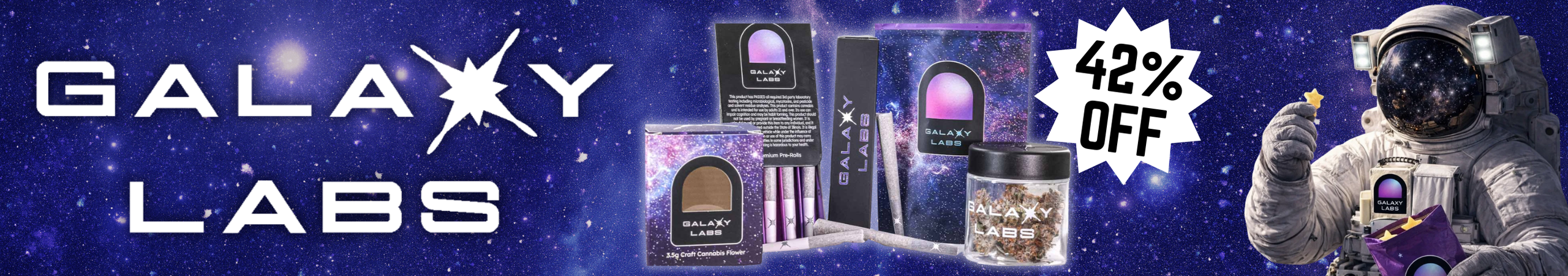 Cannabis Promo, Cannabis Sales, Cannabis Discounts, Cannabis on Sale, 42.0% Off Galaxy Labs