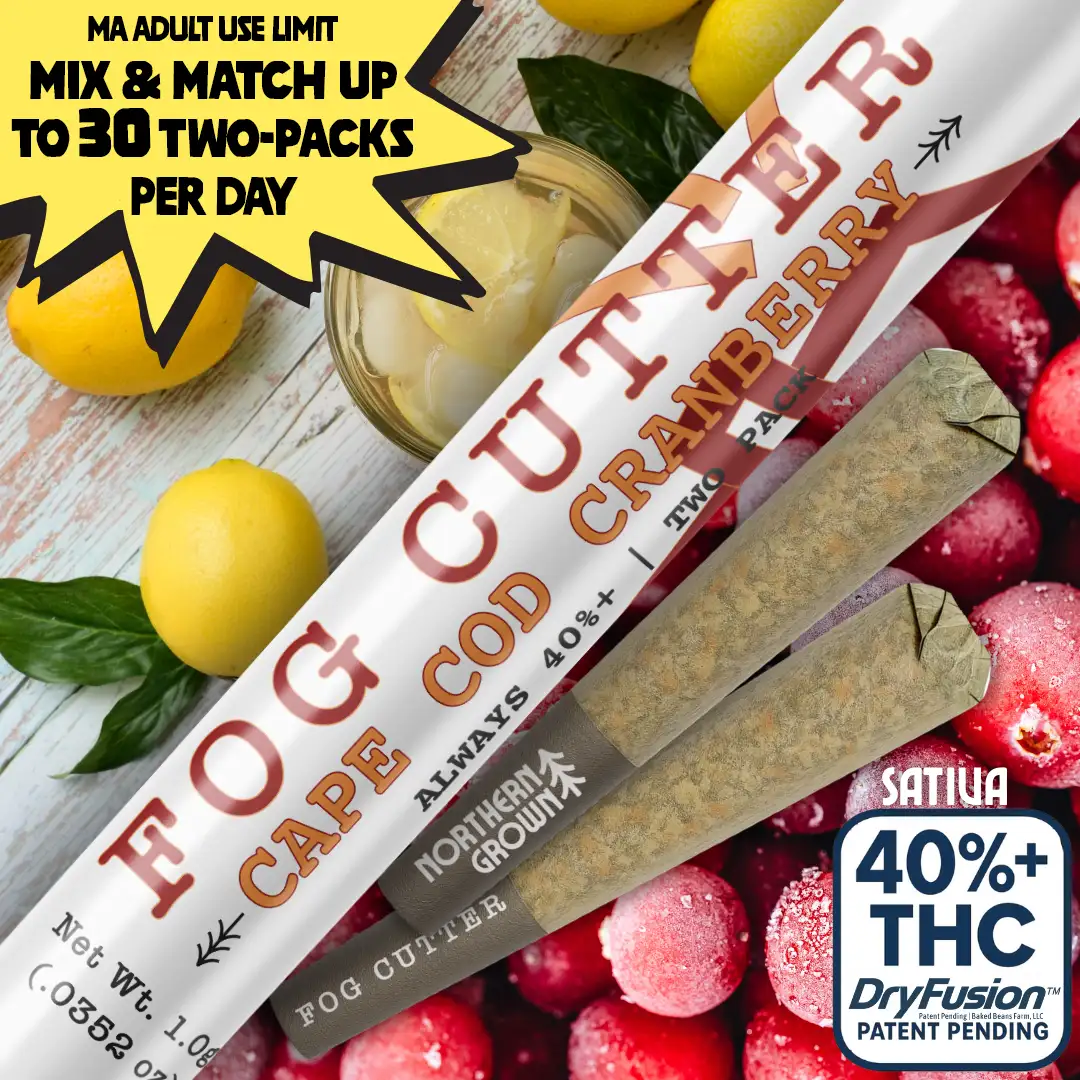 Cape Cod Cranberry Fog Cutter 0.5G 2 Pack Infused Pre-Rolls Northern Grown Cape Cod Cranberry Fog Cutter 0.5G 2 Pack Infused Pre-Rolls Northern Grown