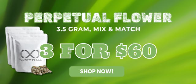 Cannabis Promo, Cannabis Sales, Cannabis Offers, Cannabis on Sale, PERPETUAL 3.5G - MIX & MATCH - 3 FOR $60
