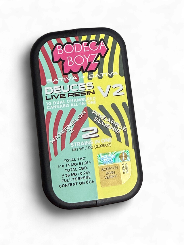 Watermelon Z x Pineapple Slushie 1g Live Resin Dual Chamber AIO Bodega Boyz