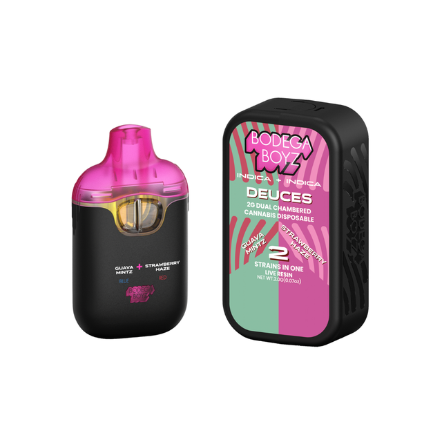 Guava Mintz x Strawberry Haze 2g Live Resin Dual Chamber AIO Bodega Boyz