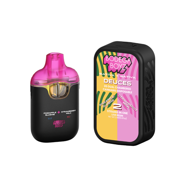 Pineapple Slushie x Strawberry Milk 2g Live Resin Dual Chamber AIO Bodega Boyz