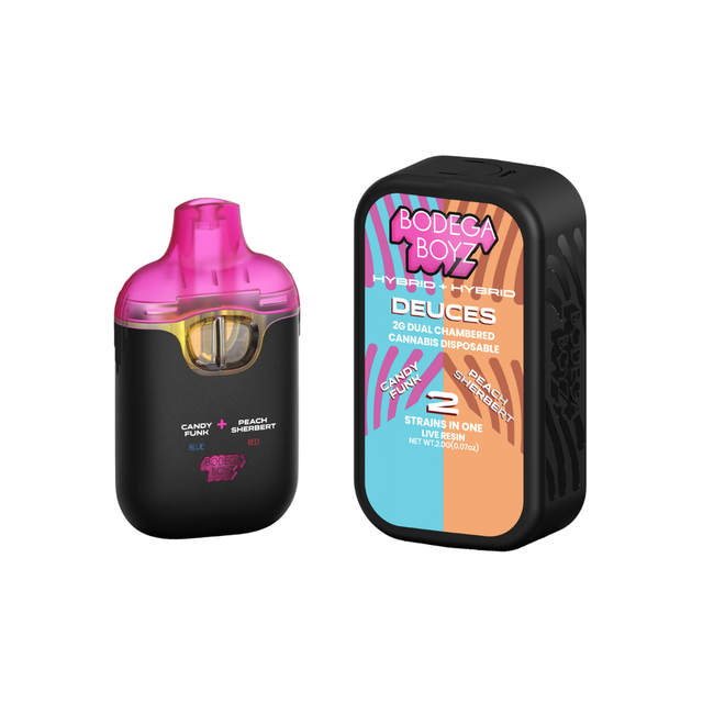 Candy Funk x Peach Sherbert 2g Live Resin Dual Chamber AIO Bodega Boyz