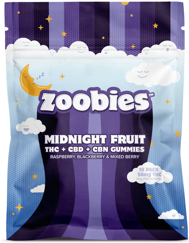 Midnight Fruit 1:1:1 THC:CBD:CBN Zoobies