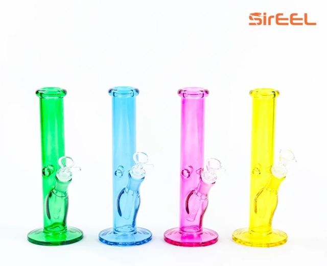 Vibrant Neon Tube Bong with Flower Bowl SirEEL