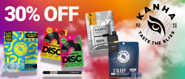 Cannabis Promo, Cannabis Sales, Cannabis Discounts, Cannabis on Sale, Kanha Daily Deal 30%