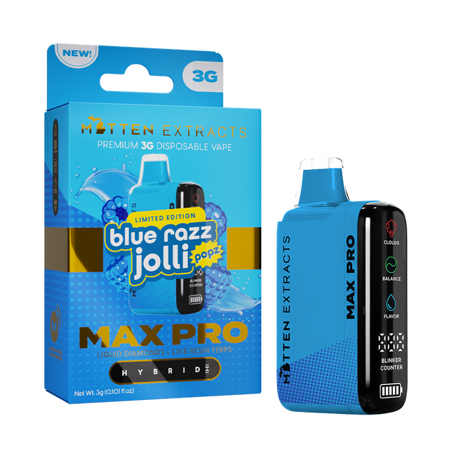 Blue Razz Jolli Popz Max Pro Mitten Extracts