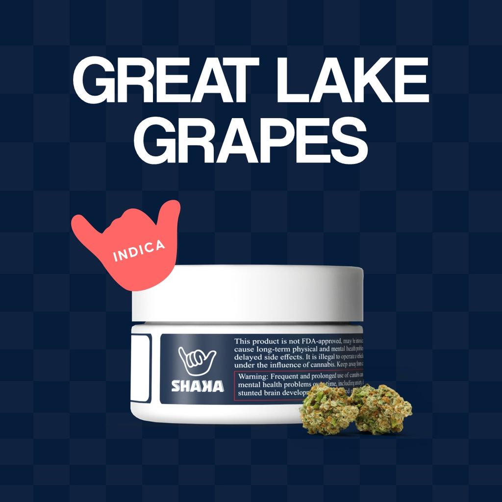 Shaka Great Lake Grapes Whole Flower 3.5g