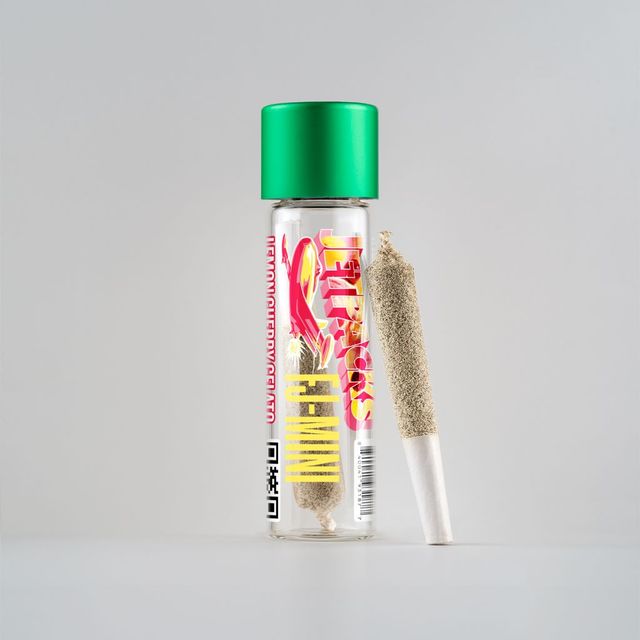 Lemon Cherry Gelato .6g Kief Coated Infused Pre-Roll Jetpacks