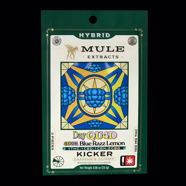 Mule Kicker | Day Quad 1:1:1:2 Sour Blue Razz Lemo Mule Extracts