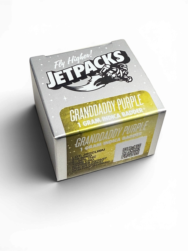 Granddaddy Purple 1g Badder Jetpacks