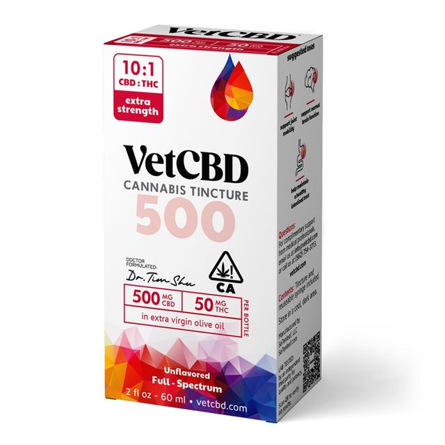 Tincture - Extra Strength - 500Mg - 60Ml Vetcbd