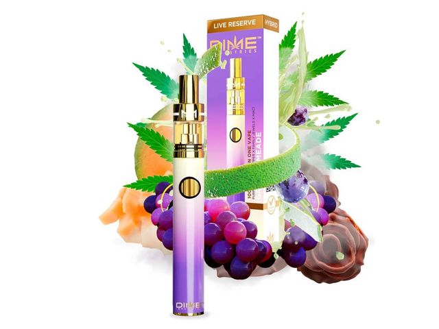 Grape Limeade 1G Disposable Live Resin AIO  Dime Industries