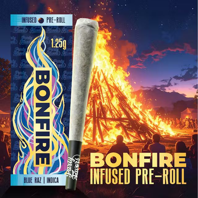 Bonfire - Blue Raz (Indica) 1.25g Infused PR Party Favors