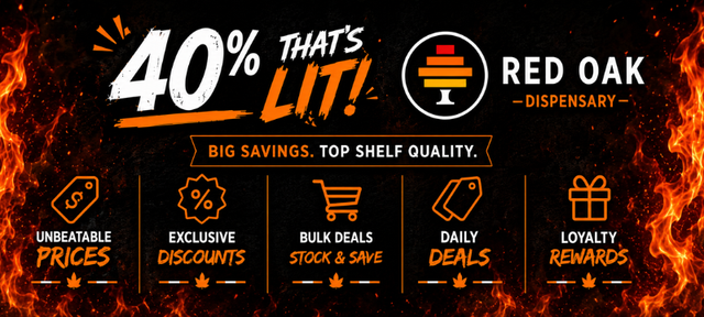 Cannabis Promo, Cannabis Sales, Cannabis Discounts, Cannabis on Sale, 40% Off That's Lit!