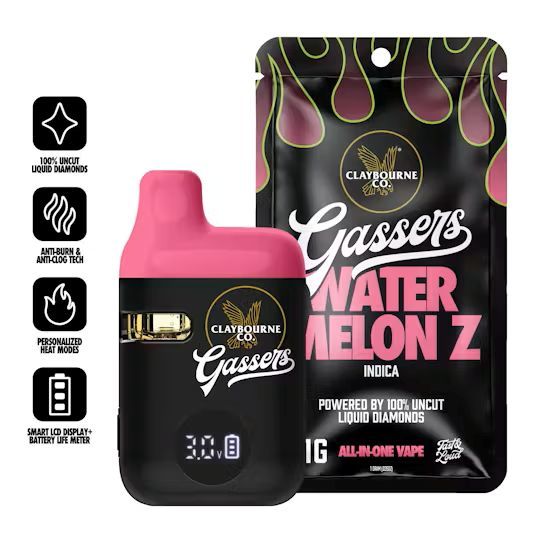 Watermelon Z Gassers Vape Claybourne Co.