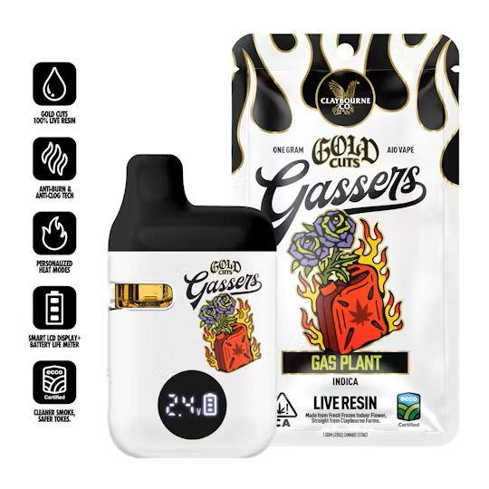 Gas Plant Gold Cuts Gassers Vape Claybourne Co.