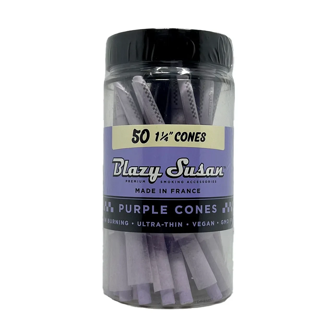 1 1/4 Pre-Roll Cones - Jar of 50 Blazy Susan