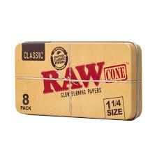 1/4 Travel Tin Cones 8pk | Raw